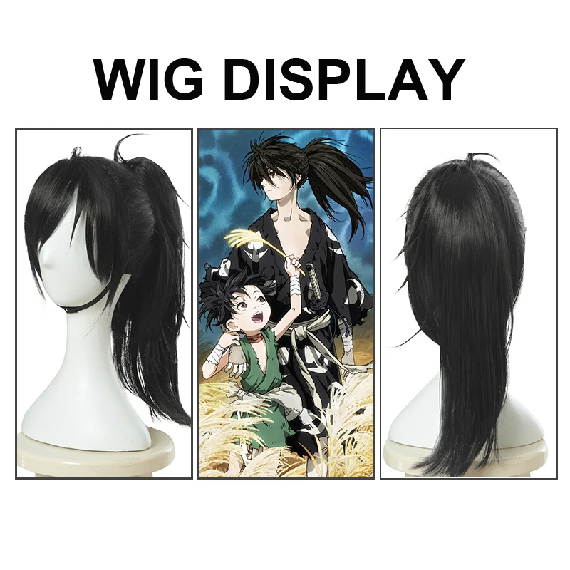 Cosroad Anime Dororo Cosplay Costume Hyakkimaru Kimono Cosplay Wigs Costumes for Halloween Party (9)
