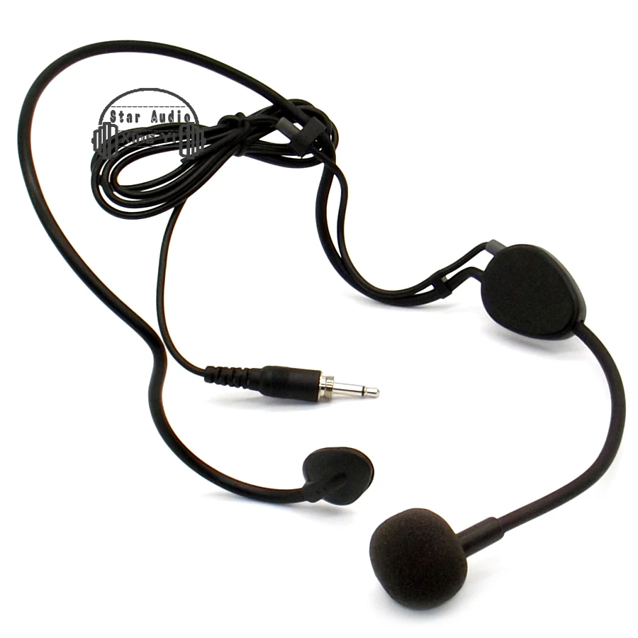 3.5 ملليمتر برغي الموضوع headworn ميكروفون مكثف ميكروفون ل اسلكي موصل السلكية كاريوكي نظام bodypack الارسال