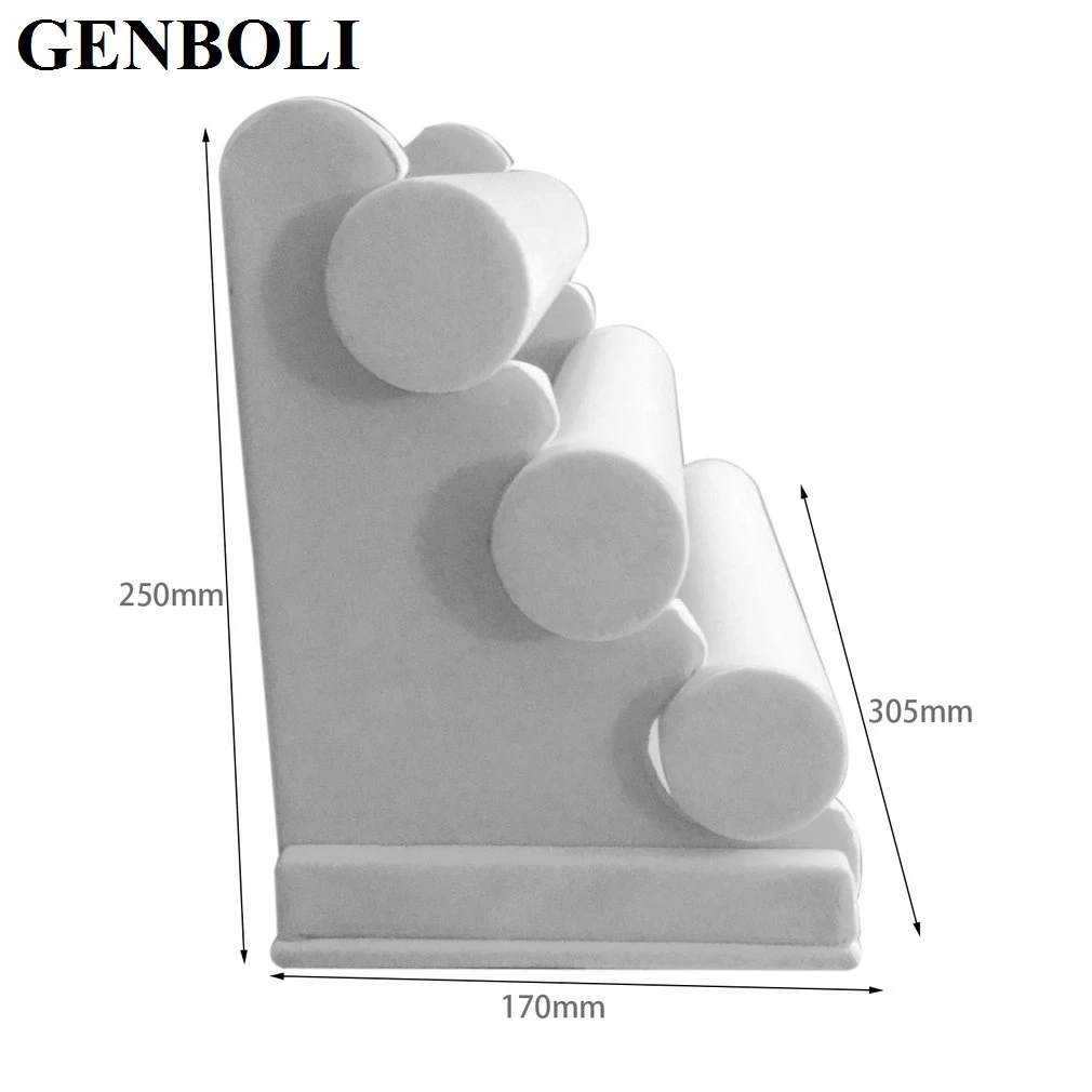 3 слоя бархат/из искусственной кожи браслет ювелирные изделия держатель для женщин настольные часы шоу стойки Показать Стенд Дисплей