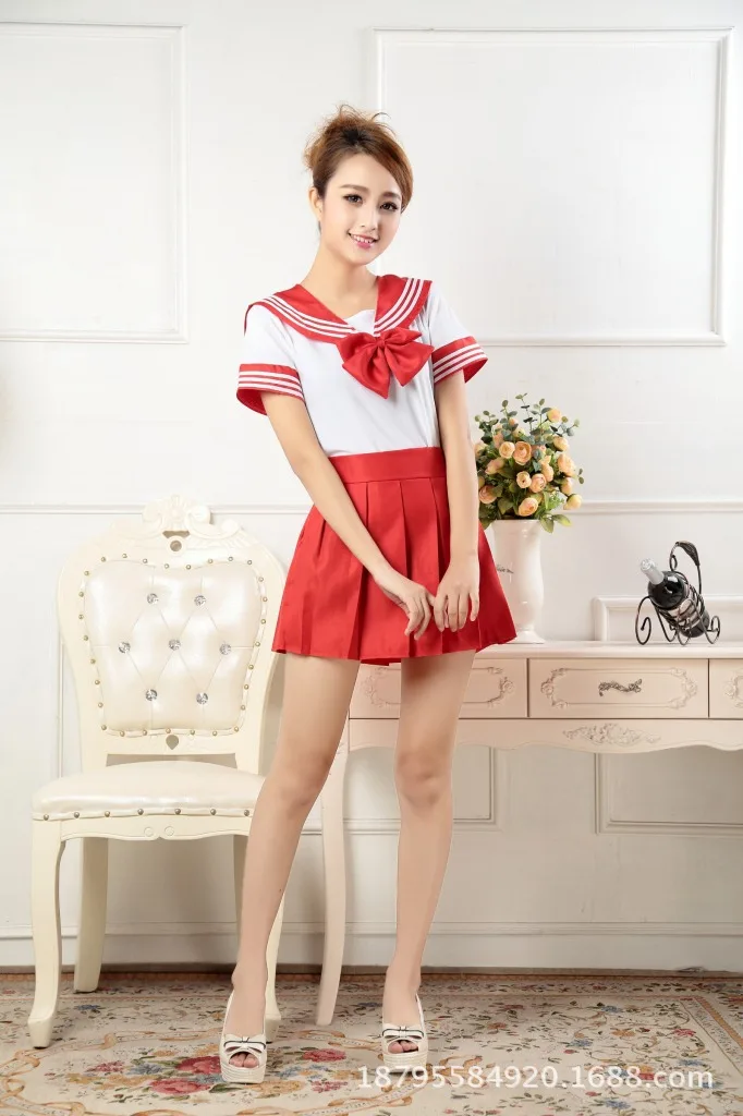 Корейская школьная форма для девочек, 7 цветов, японский костюм моряка для студентов, летняя футболка с рюшами+ юбка, маскарадные костюмы для женщин