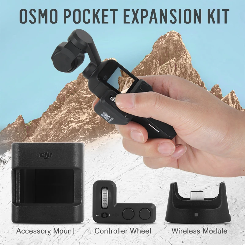 

in stock Original DJI Osmo Pocket Expansion Kit Controller Wheel Wireless Module Accessory Mount for DJI OSMO Pocket Accessories