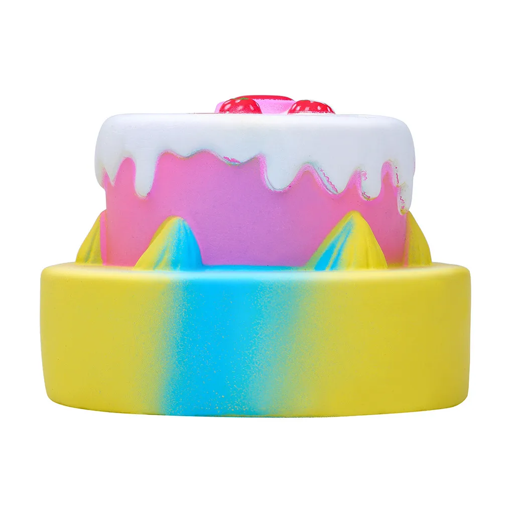 Планки Galaxy торт ко дню рождения фрукты ароматизированный медленный нарастающее при сжатии стресса Kawaii ослабитель игрушки киска плавного