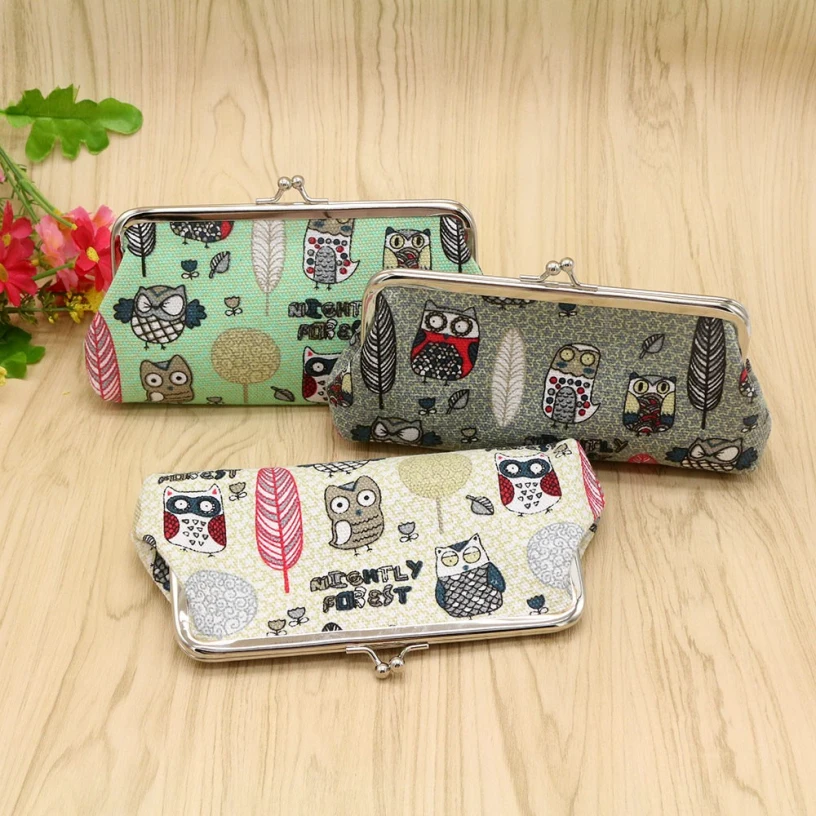 

Best Deal New Good Quality Fashion Women Lady Canvas Wallet Retro Vintage Owl Small Wallet Hasp Purse Clutch Bag Gift 1PC