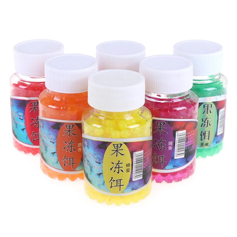 

1 Bottle Carp Fishing Jelly Bait Strawberry Corn Milk Sweet Potato Flavor Beads Bean