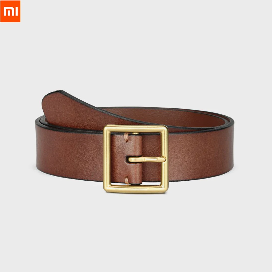 

Xiaomi Mijia Qimian 100% Leisure Cow Leather Belt Fashion Five Hole 38mm Width for Man Alluminum Buckle Best Gift Best quality