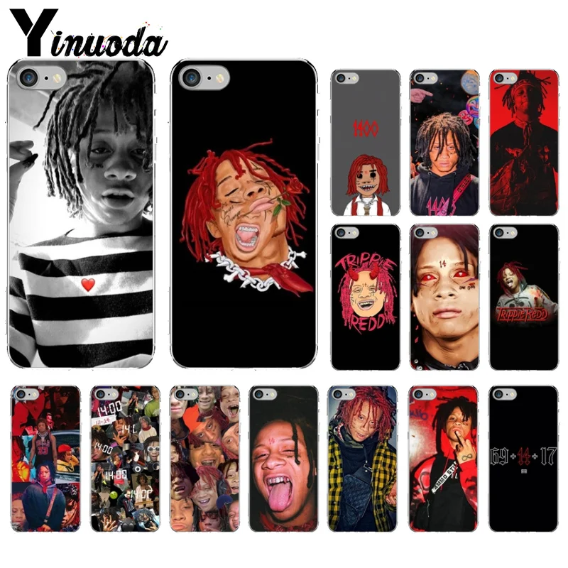 

Yinuoda Trippie Redd TPU Transparent Phone Case Cover Shell for iPhone 8 7 6 6S Plus 5 5S SE XR X XS MAX Coque Shell