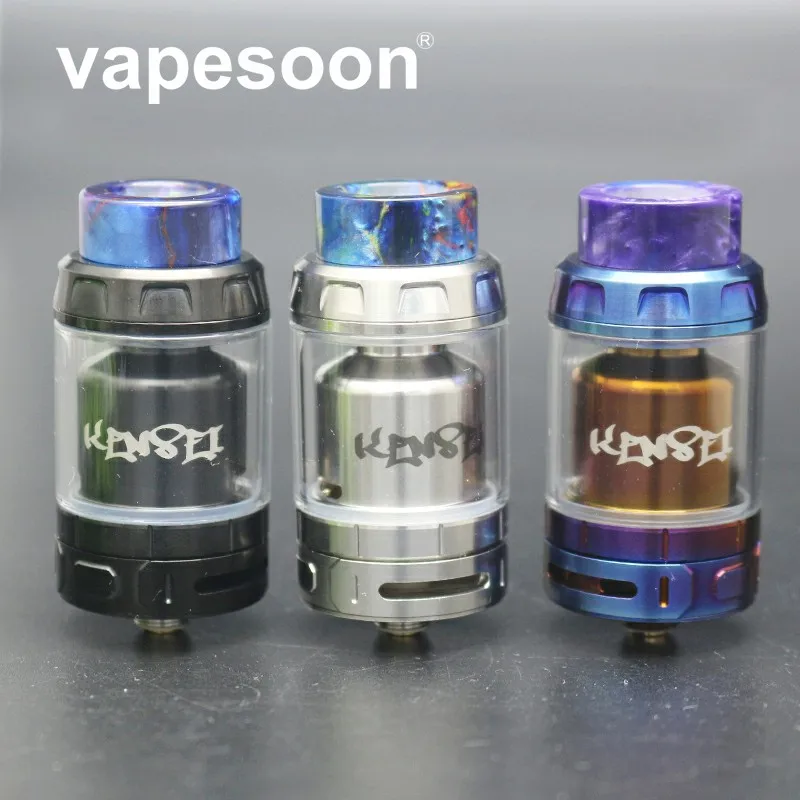 

vapesoon Kensei RTA 24MM Atomizer Tank 2ml/4ml Capacity Fit for e-Cigarette Box Mod 510 Thread