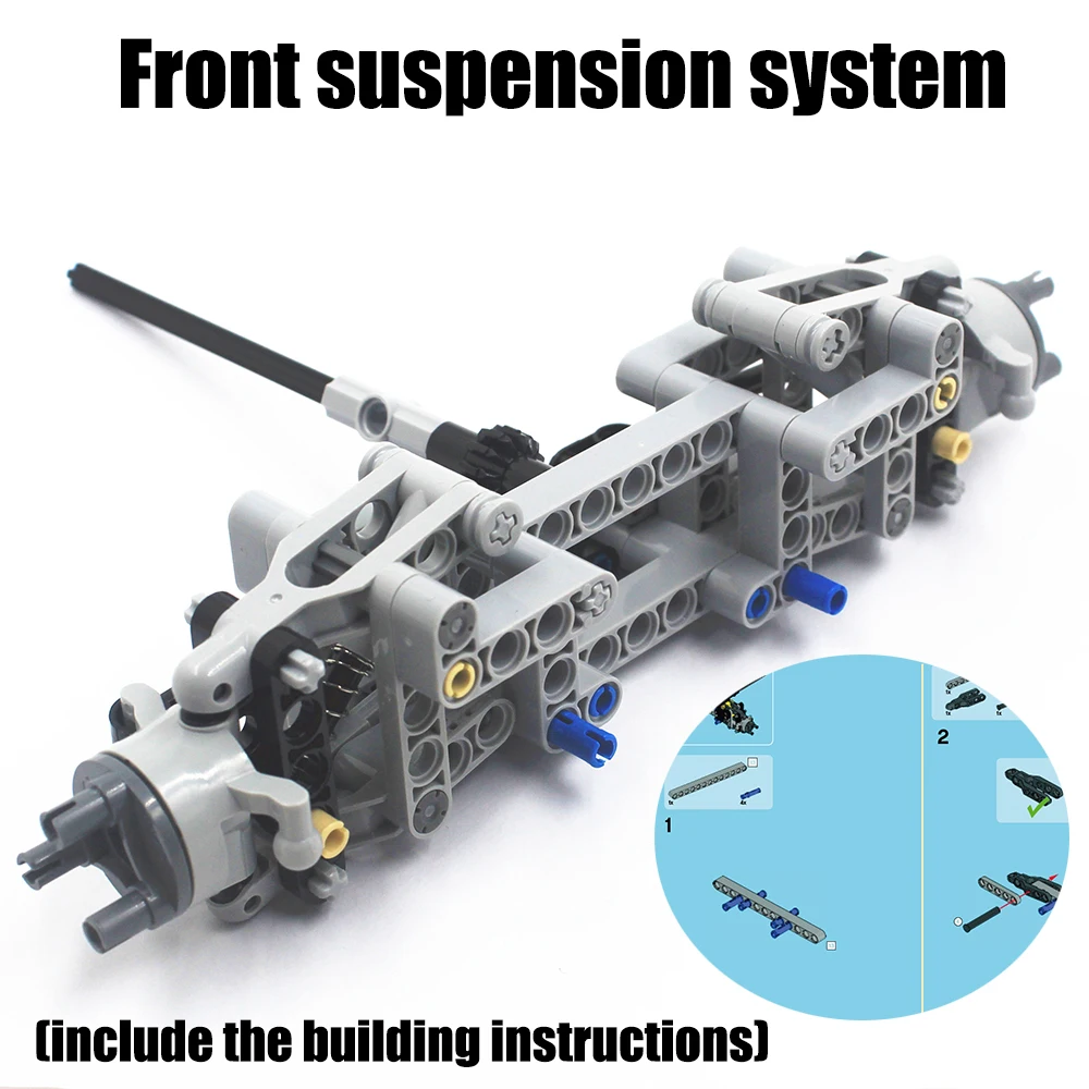 MOC Technic Parts 78pcs Front Suspension System compatible with lego for kids boys toy MOC-TSMA78
