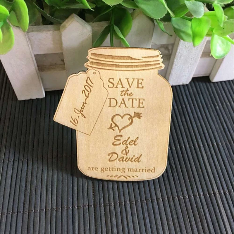 Buy Jar Save The Date Rustic Wedding Favor