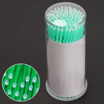 

Dropshipping 100 Pcs False Eyelash Cleaning Stick Removing Mascara Disposable Eye Lash Extension Makeup Micro Brush Cotton Swab