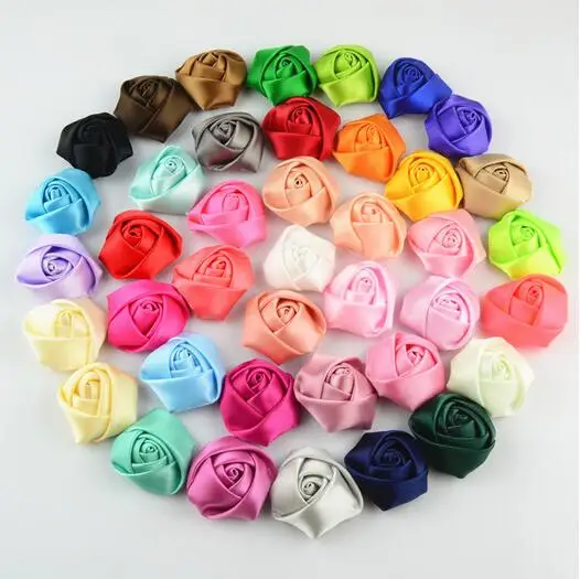 

Cheap100Pcs/lot DIY Hand Made DIA 3.5CM Satin Rose Artificial Ribbon Flower For Make Bridal Bridesmaid Wedding Bouquet Decor