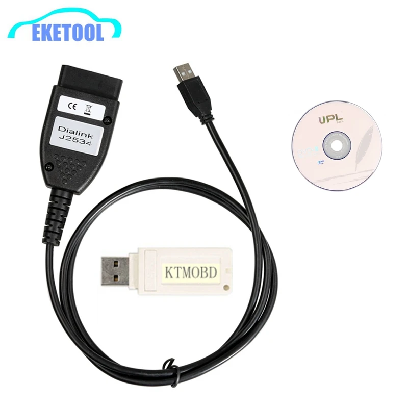 

PCMFlash Newest V1.95 V1.94 KTMOBD ECU Programmer KTM OBD Gearbox Power Plug With New DiaLink J2534 via OBD Plus USB Dongle