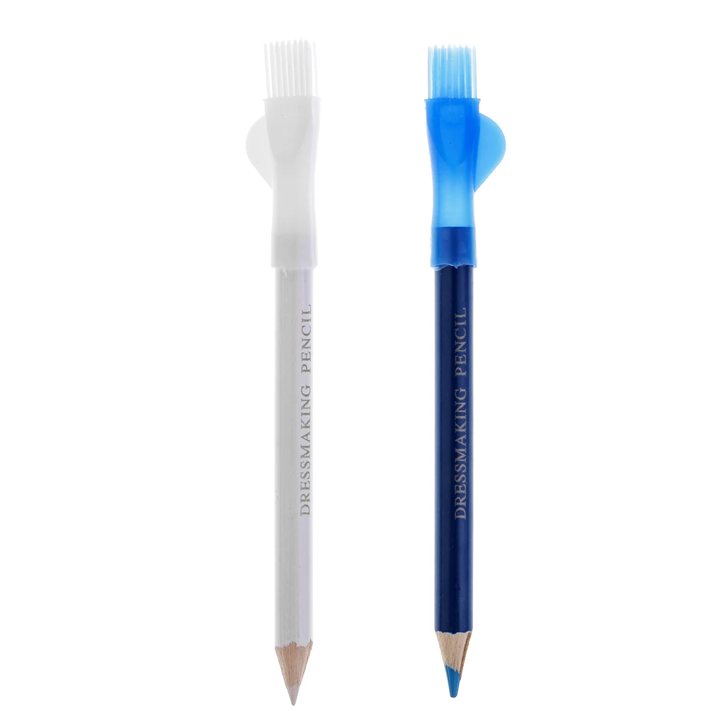  20Pcs Dual Heads Tailors Chalk Pen Pencil with Brush For Sewing Dressmakers DIY Craft Markers Pens