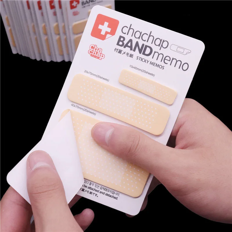 

20 Pcs Can Be Posted Sticky Notes Chachap Band Memo Message N Times Posted Student Stationery Wholesale