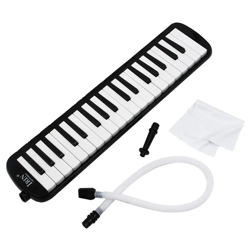 IRIN Black 37 Piano Keys Melodica Pianica w/Carrying Bag For Students New