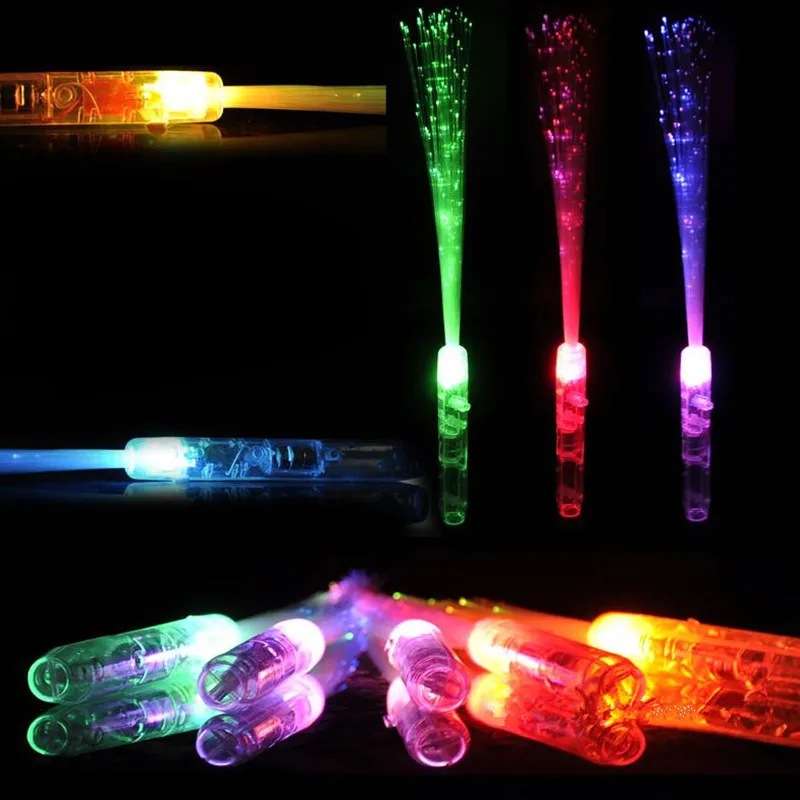 Новые 35 см светодиодные игрушки светодиодный светильник палочка игрушка красочные мигающие палочки светящиеся оптоволоконный концертный реквизит светильник волшебные палочки игрушки