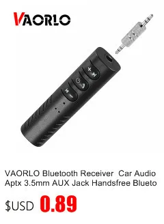 VAORLO Bluetooth приемник AUX аудио 3,5 мм Muisc аудио беспроводной приемник для автомобильных колонок наушники Bluetooth адаптер Hands Free