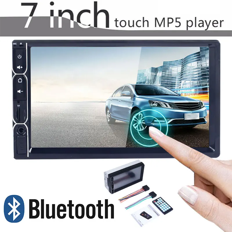 2DIN Авто MP5 плеер Bluetooth/FM/USB/AUX/TF 7 дюйм, автомобиль Автомобильный MP5 плеер заднего вида MP5 плеер