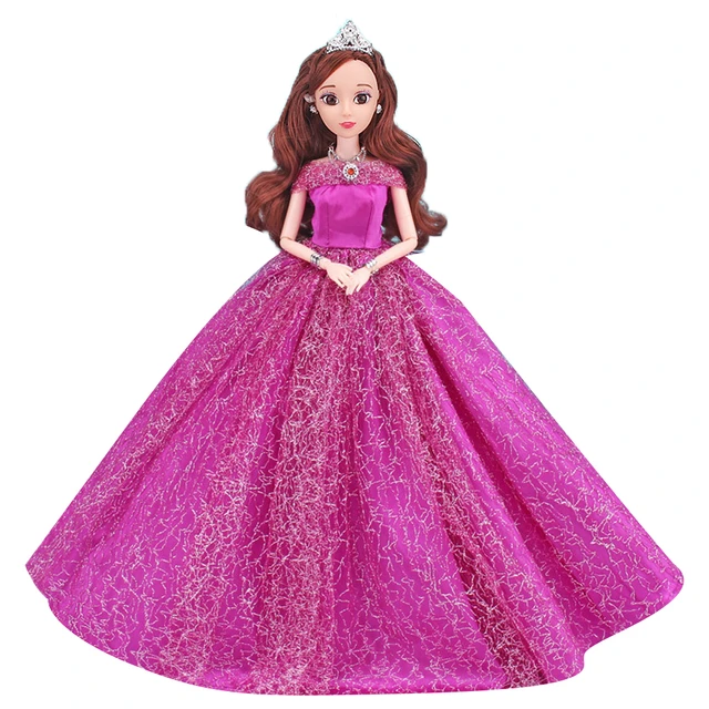 Inverno quente mini elegante pijamas vestido rosa roupas para barbie boneca  roupas camisola para 1/6 bonecas bjd casa presente da menina - AliExpress