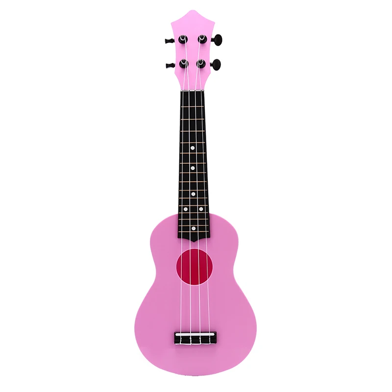 5 цветов музыкальный струнный инструмент для начинающих Дети Детские подарки 2" Укулеле 4 струны гитара акустическая бас-гитара - Цвет: Розовый