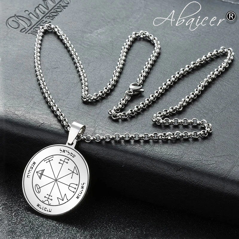 Abaicer третья pentacle of saturn Key Of кулон &quotСоломон&quot Колье из нержавеющей стали