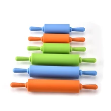 Силиконовый ролик для теста с антипригарным покрытием муки Скалка палка DIY Кухня клецки ролик торт жаропрочная посуда, Кулинария Инструменты для выпечки