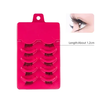

5 Pairs Women Soft Natural Long Cross Fake Eye Lashes Handmade Thick False Eyelashes Extension Beauty Makeup Tools Fashion New