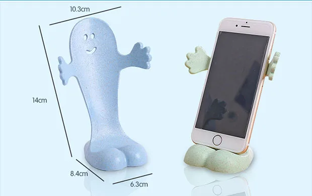 

Desktop mobile brackets cute hug smiling face flat support, creative lazy bedclothes DIY Practical ipad bracket