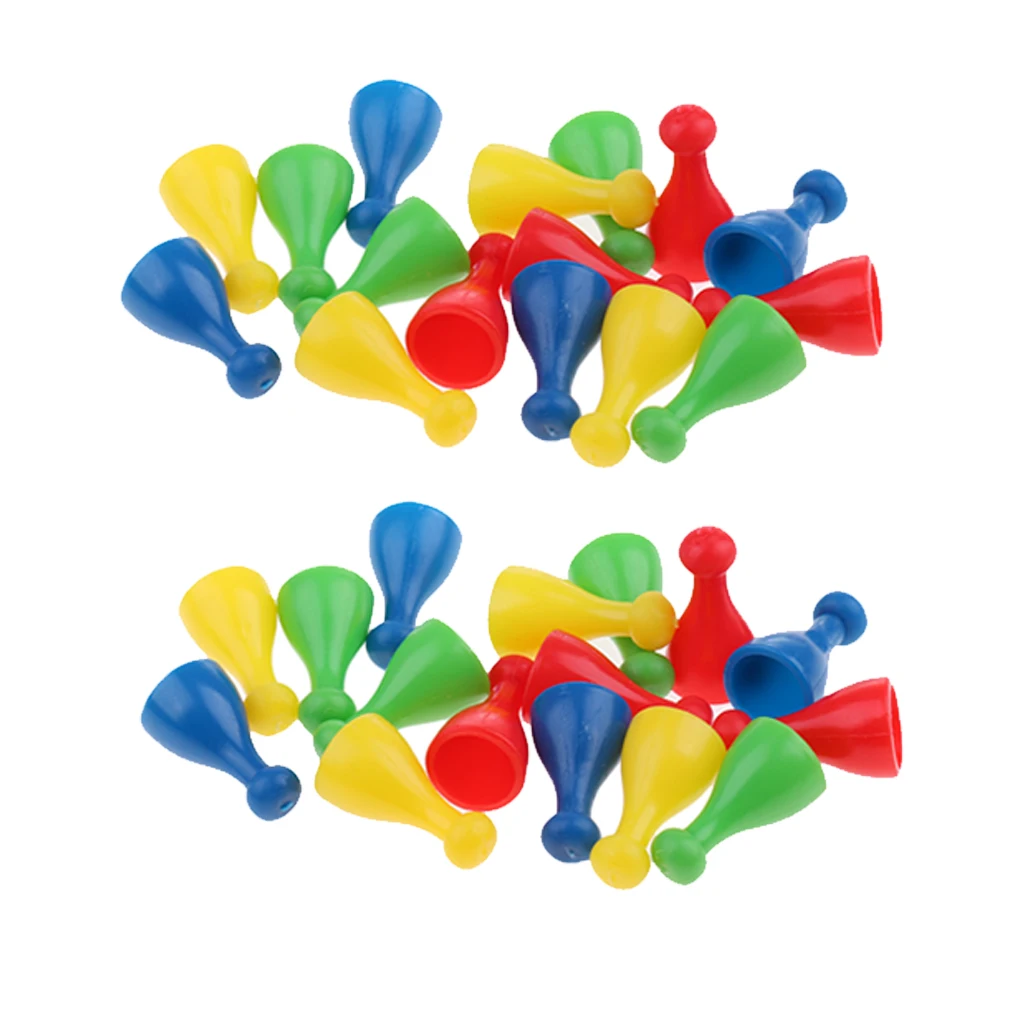 32 pack of ,Plastic Chess Pawn Pieces, Board Card Game ,Halma Parts Accessories