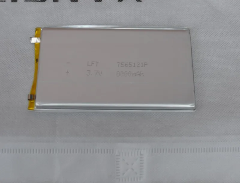 UNITEK 8000mAh 7565121 3,7 V литий-полимерная lipo батарея перезаряжаемая литий-ионная батарея для электронной книги gps psp DVD power bank Tablet PC