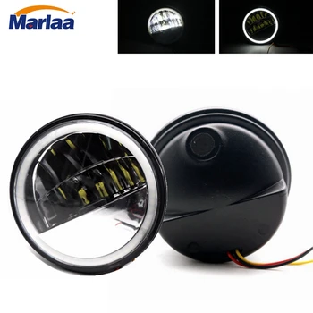 

Marlaa DRL Halo Ring 4-1/2" Led Passing Lamps For Road King Round 4.5inch Motorcycle Led fog lights Auxiliary lamp