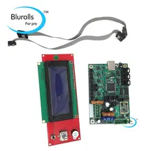 Reprap Prusa i3 ramps 1.4 2004 LCD and Mini-Rambo 1.3a mainboard for Prusa i3 MK2 3d printer designed by Ultimachine anet a6 e10 3d printers mainboard v2 0 12864 lcd smart controller for a6 e10 motherboard ramps 1 4 reprap prusa 3d printer parts