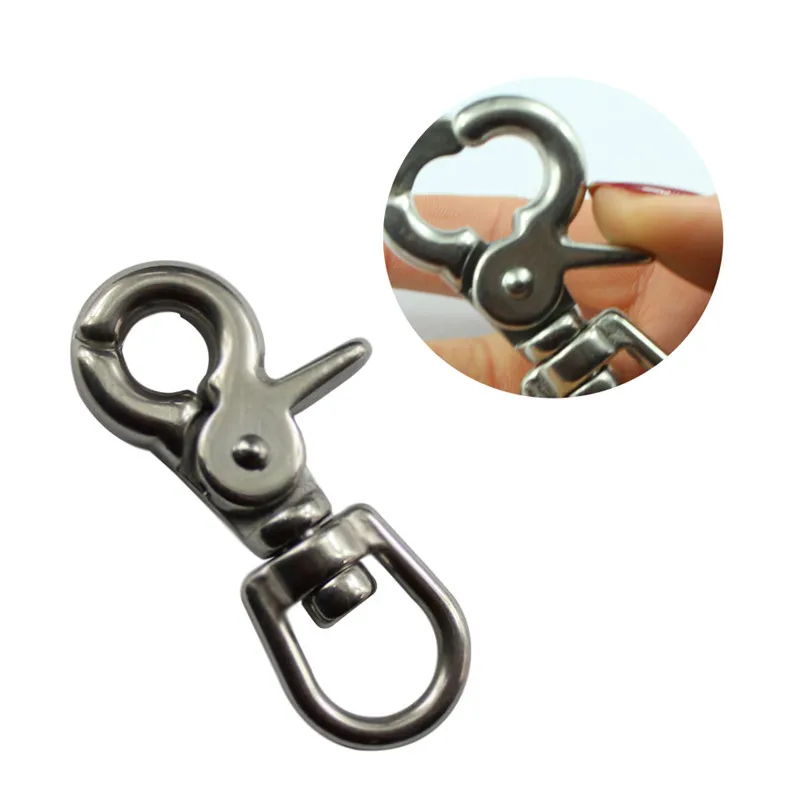 Ganchos para Homens Inoxidável Webbing Bolsa Lobster Fechos Swivel Gatilho Clipes - Senhoras Gancho Rápida Aço 4x 316 7 Equip. marít.