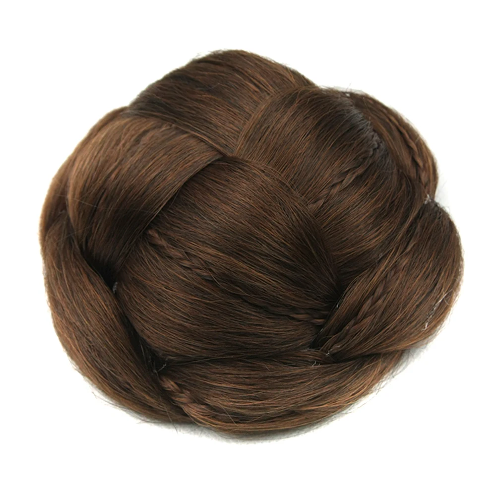 Soowee 6 цветов Клип В поддельные пучок волос каштановые волосы плетеный Chignon быстро Bun Donut ролика шиньоны волос партии Головные уборы для для