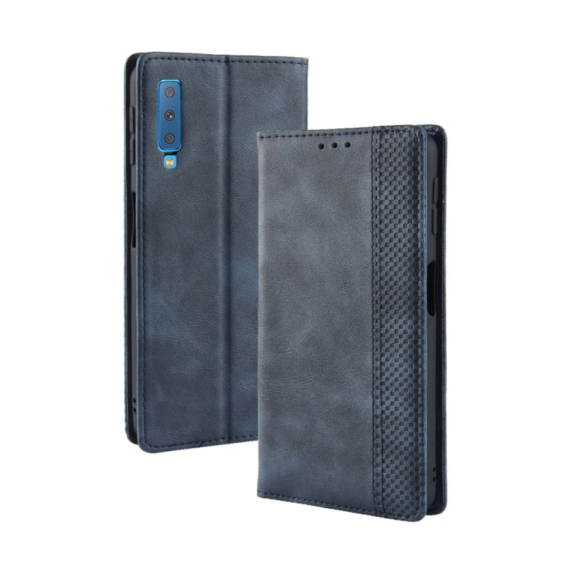 Samsung Galaxy A7 2018 A750 Retro leather flip case_94