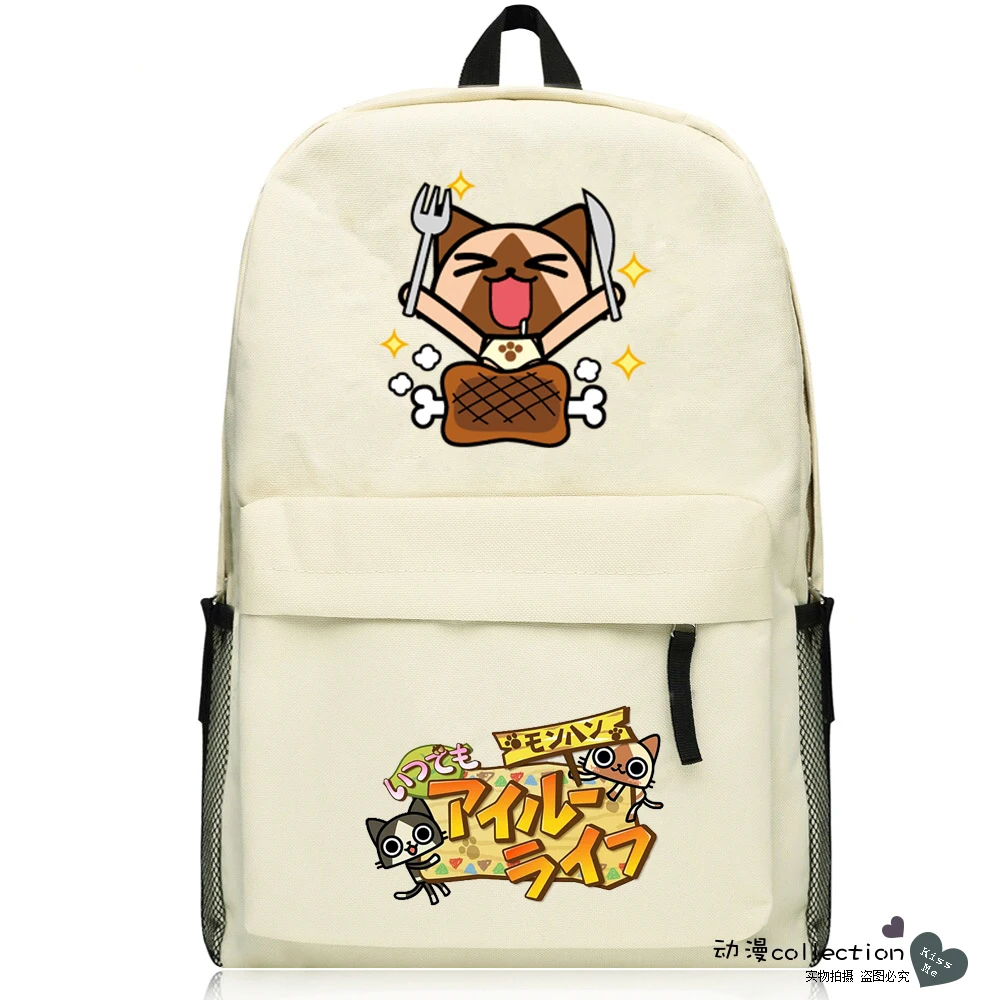 

Game Monster Hunter Cosplay 2017 New Q Edition Student Campus Backpack Men & Women Leisure Travel Backpack