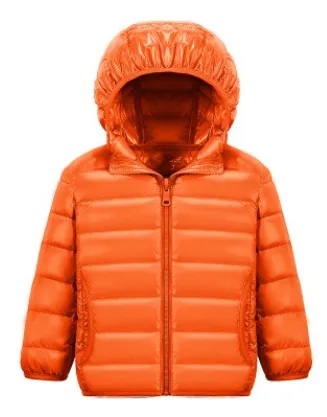 Unisex kid Jacket light Coat Thermal Hiking Down Waterproof Camping Windproof Patchwork Outdoor kids Outwear Hot Sale Tops - Цвет: orange