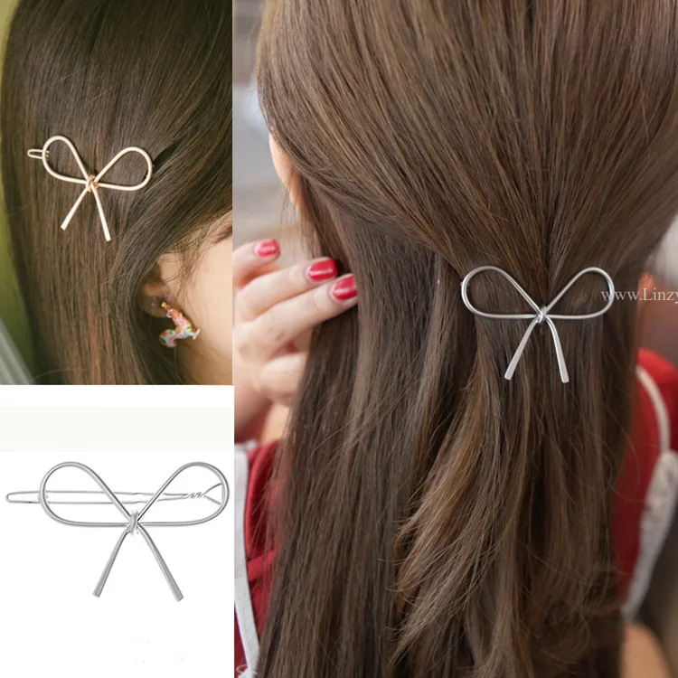 1 Pcs Fashion Women Hairpins Girls Star Heart Butterfly Circle Hair Clip Delicate Hair Pin Hair Decorations Jewelry Accessories