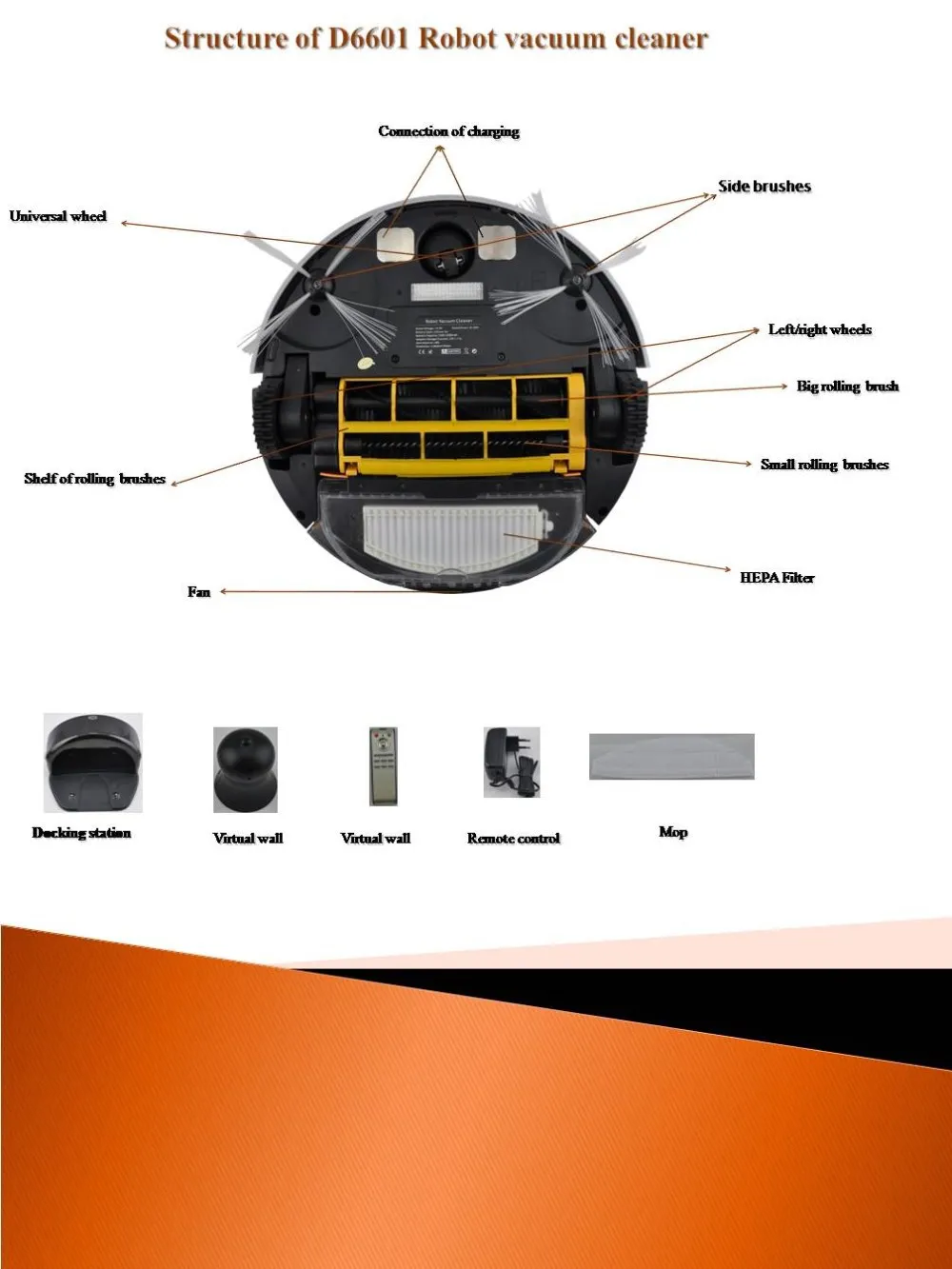 Excellent big discount !  Brand robot vacuum cleaner ,robotic  ,blueteeth remote control ,Li-battery , long working time ,strong suction 2