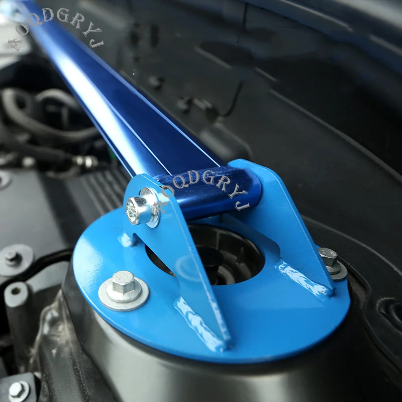  1 Pcs Car Styling Fit For Volvo XC60 2018 2019 Metal Front Tension Rod Support Bar Auto Part