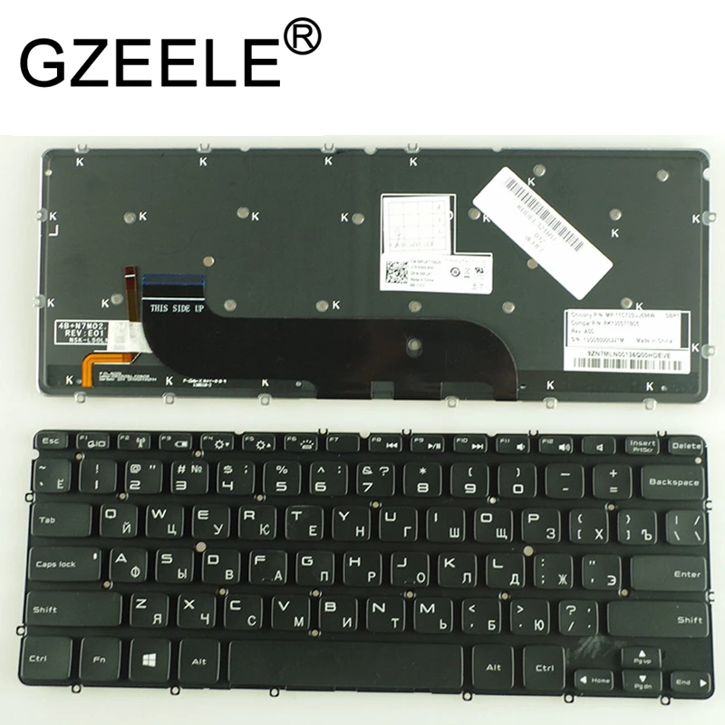 

GZEELE NEW FOR DELL XPS 12 9Q23 L221X 9Q33 9Q34 Keyboard Backlit Russian