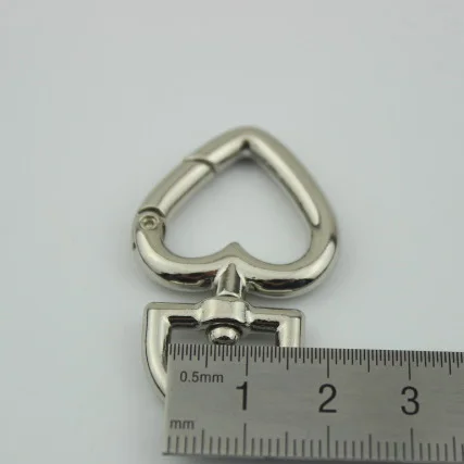 4 шт. 20 мм брелок для ключей в форме сердца персик в форме сердца брелок триггер оснастка клип открытое уплотнительное кольцо лямки сумка аксессуары