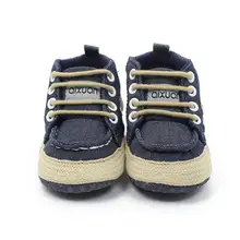 Baby Boots 2017 Fashion Toddler Girls Boys Lace up Crib Shoes Prewalker Soft Sole Sneakers D50