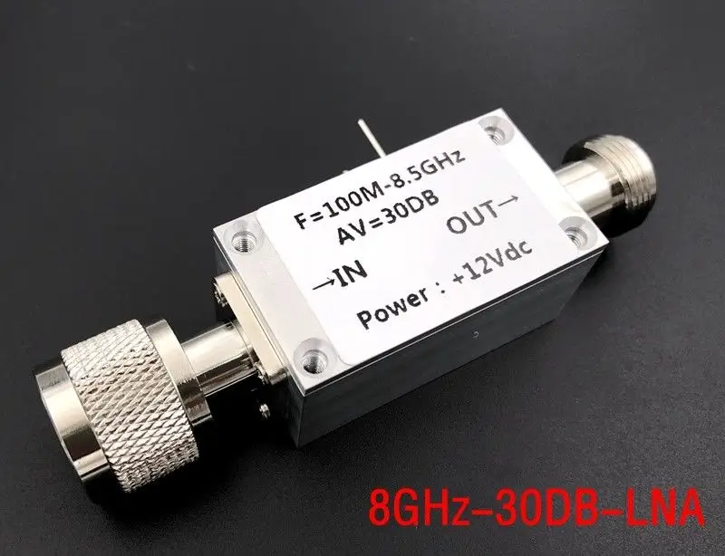 Lna 100mhz8500mhz 30db Low Noise Rf Power Amplifier Fm Hf Vhf / Uhf
