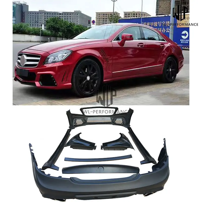 Задний спойлер для Mercedes Benz W218 CLS FRP неокрашенный передний и задний бампер боковая
