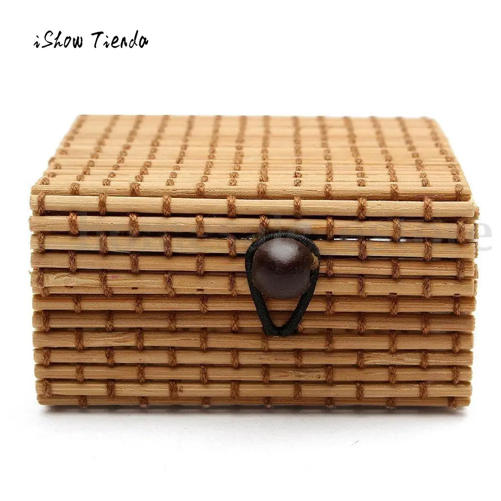 Buy Bamboo Wooden Soap Case Ring Necklace Earrings