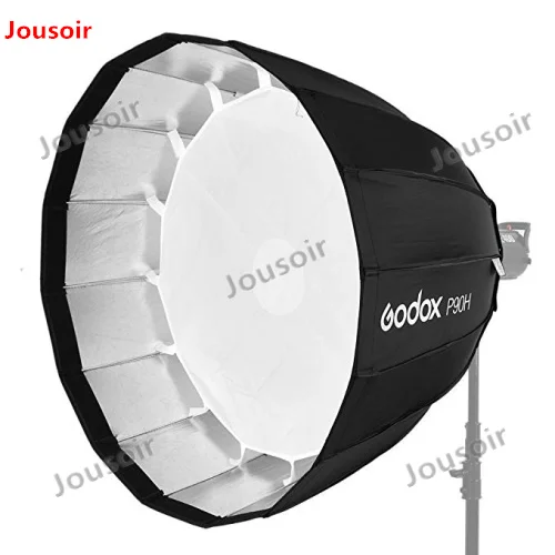 Godox Портативный P90H 90 СМ Глубокий Параболический Софтбокс Bowens Mount Studio Flash Speedlite Отражатель Фотостудия Софтбокс CD50