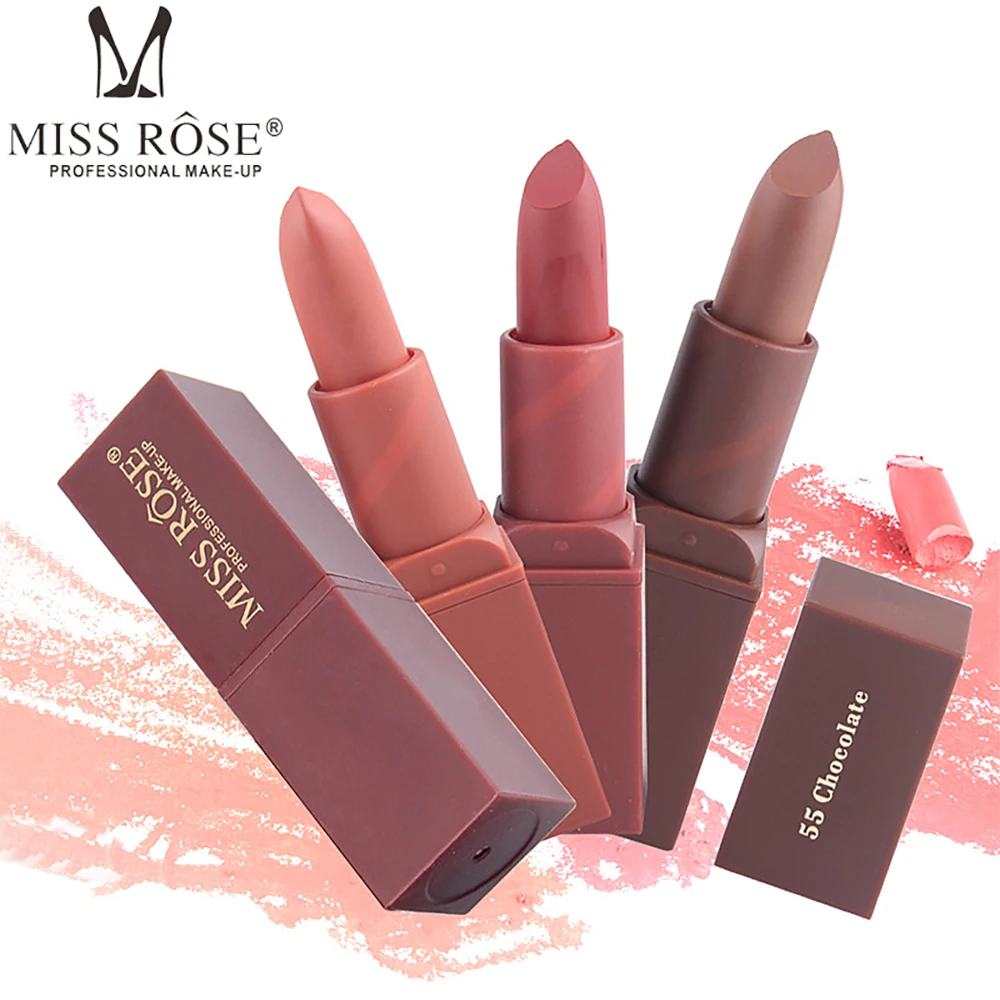 Miss Rose Brand New lips Matte Moisturizing Lipstick Makeup Lipsticks