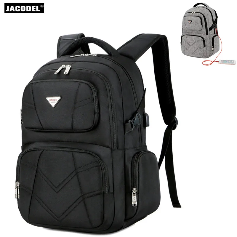 

Jacodel 15.6 17 inch Laptop Backpack Large Computer Bags for 17 inch Laptop Bag USB Notebook backpack 15.6 17 Computer Backpacks
