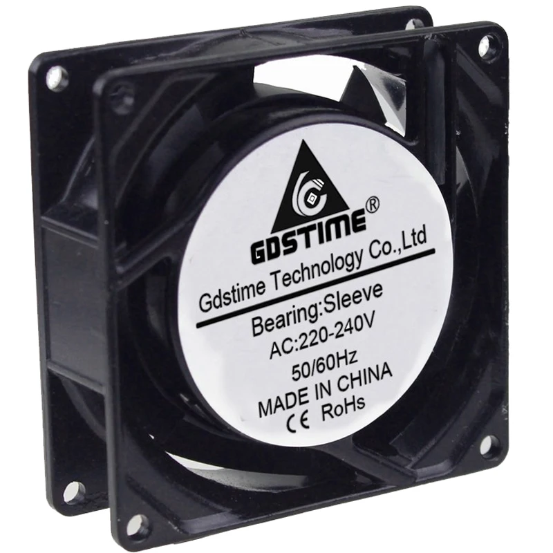 

8cm AC Cooling Fan 220v 240v 8025 Sleeve 80mm x 25mm